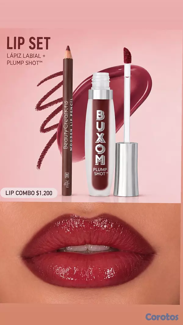 salud y belleza - lip combos incluye lapiz delineador de labios y labial 4