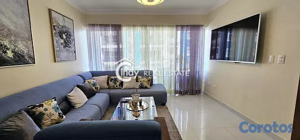 apartamentos - Apartamento Amueblado en Renta, 130 M2, 3 Habitaci 5