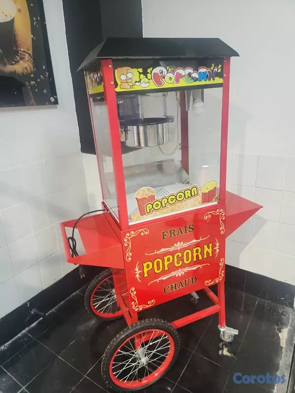 equipos profesionales - Maquina automatica de palomitas de maiz con carrit 8