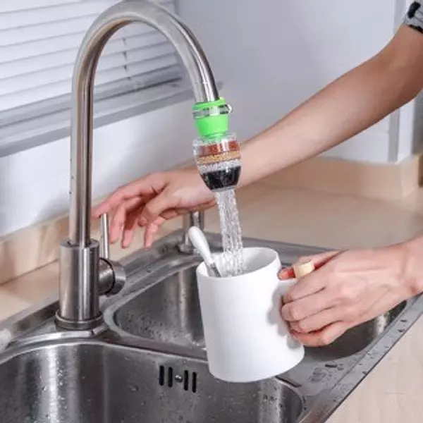 cocina - Filtro de agua de 6 capas, purificador grifo, piedra médica, boquilla de carbon 2