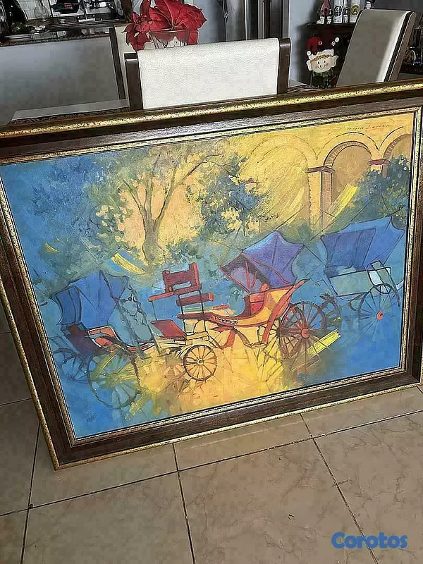 decoración y accesorios - Cuadro de Porfirio Ferrer 45.5x36 pulgadas  2