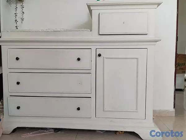 muebles y colchones - Cambiador de Caoba para bebé tipo gavetero 4