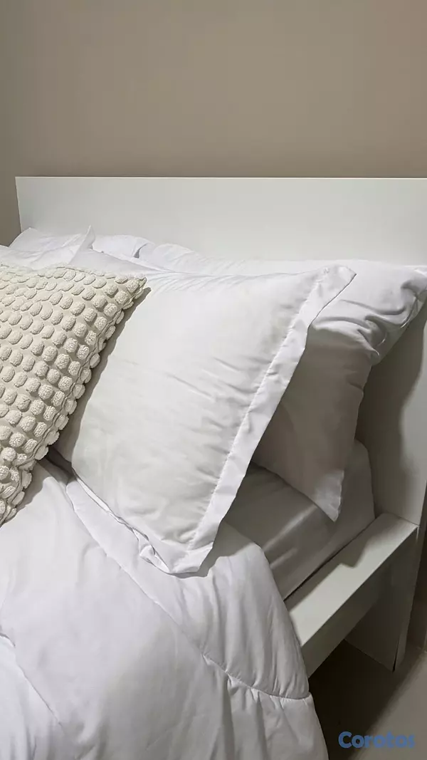 muebles y colchones - Cama IKEA MALM Full Blanca en Muy Buen Estado 2