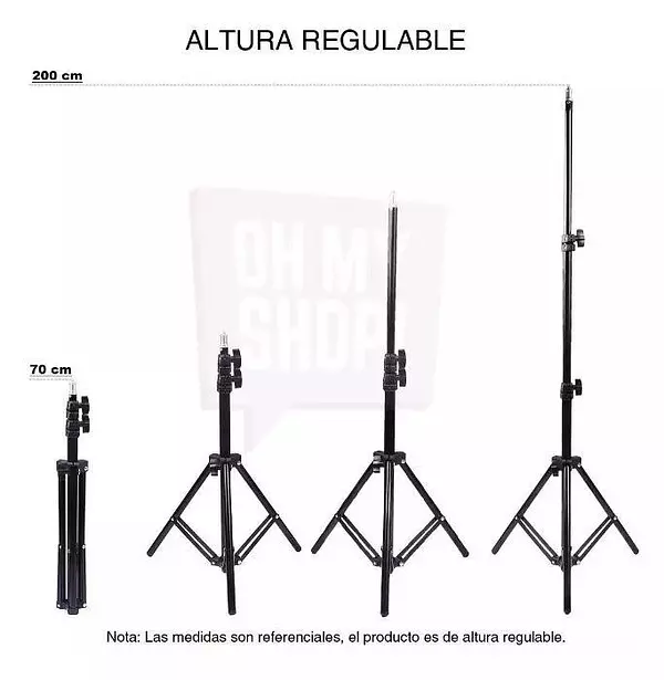 accesorios para electronica - Trípode Alto 200cm / 75 Pulgadas Soporte De Fondo Pie Foto Fotografo 2