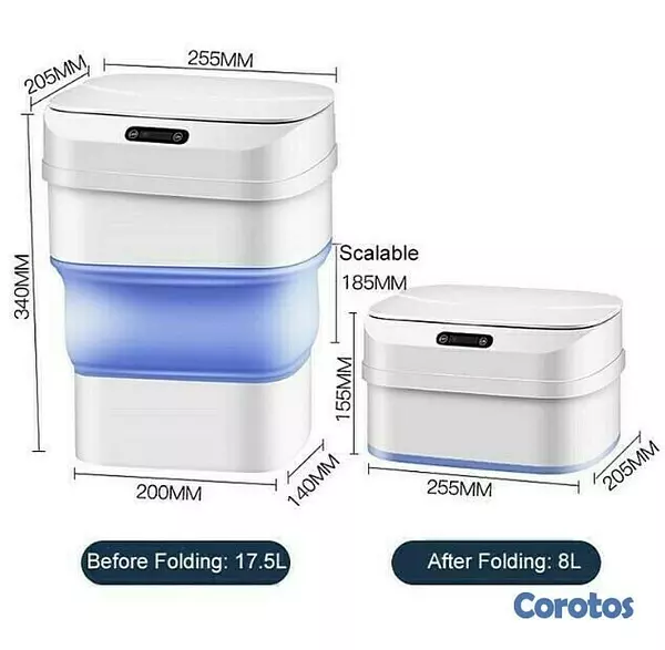 electrodomesticos - Zafacón inteligente con sensor de movimiento. 2