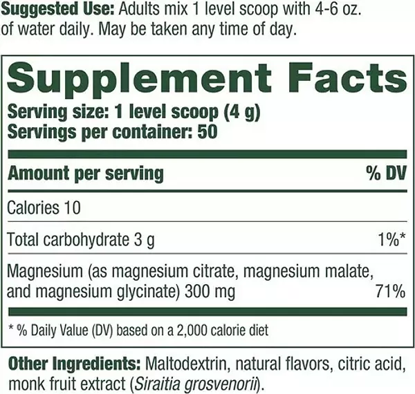 Salud y Equipamiento Médico - Magnesio Polvo 200g Megafood 2