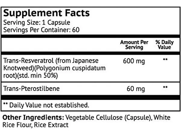 Salud y Equipamiento Médico - Resveratrol Y Pterostilbeno 2