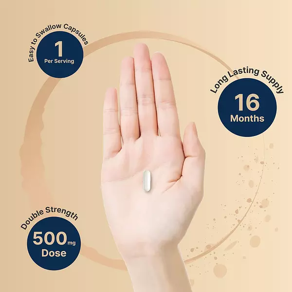 Salud y Equipamiento Médico - Glicinato De Magnesio 500 Mg 100% Quelado Naturebell 480 Cap 5