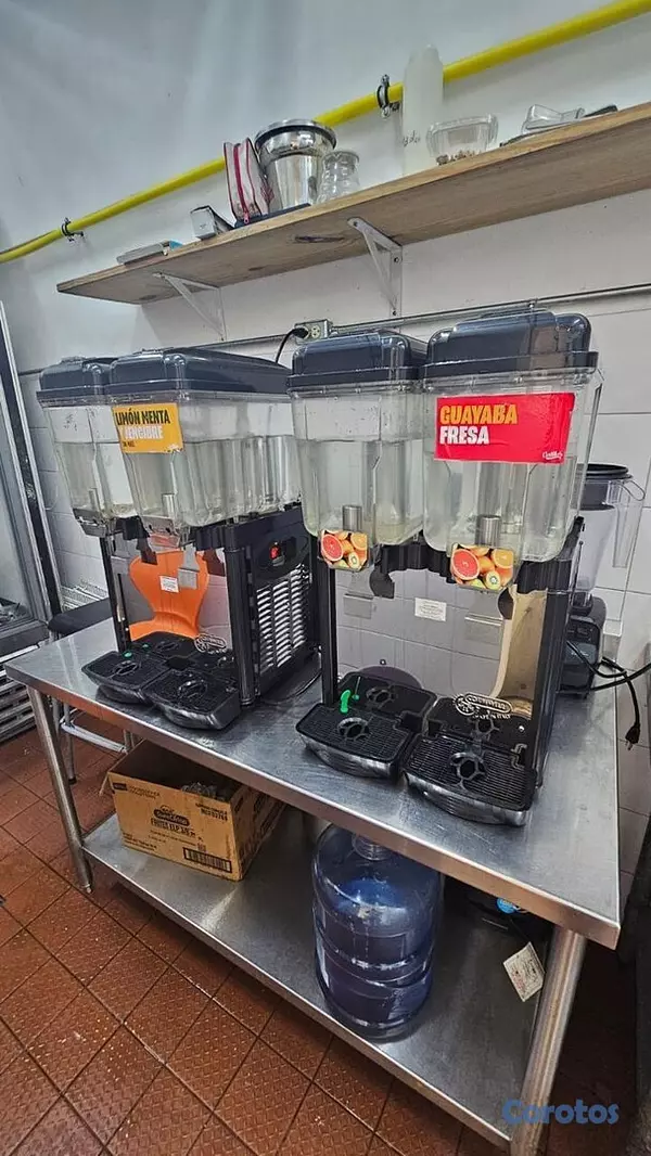 equipos profesionales - Maquina Dispensadora de Jugos Fríos dos DOBLE TANQUE  1