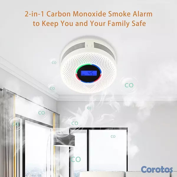 electrodomesticos - Paquete de 2 Detectores de humo y monóxido de carb 3
