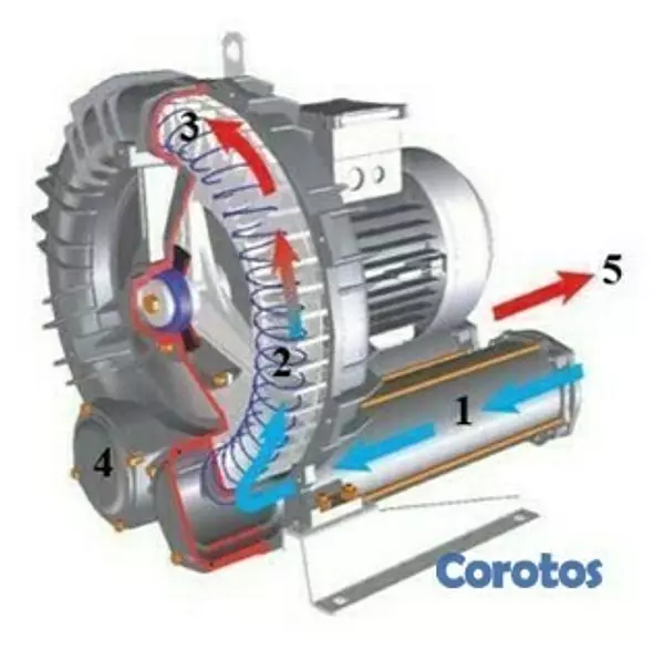equipos profesionales - Oxigenador para estanques de peces Blower aireador de peces 3HP Aireador de 3HP 2
