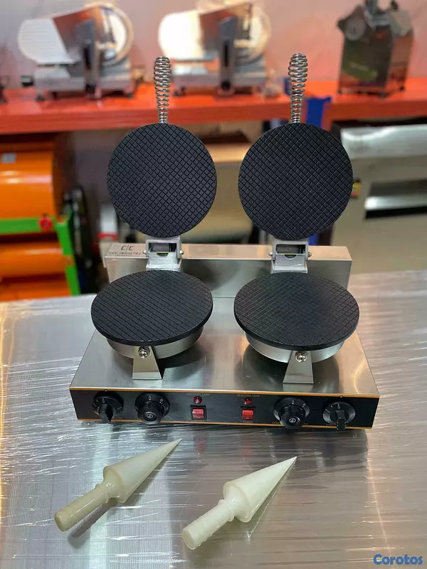 equipos profesionales - Maquina para hacer conos de helados gofres 6