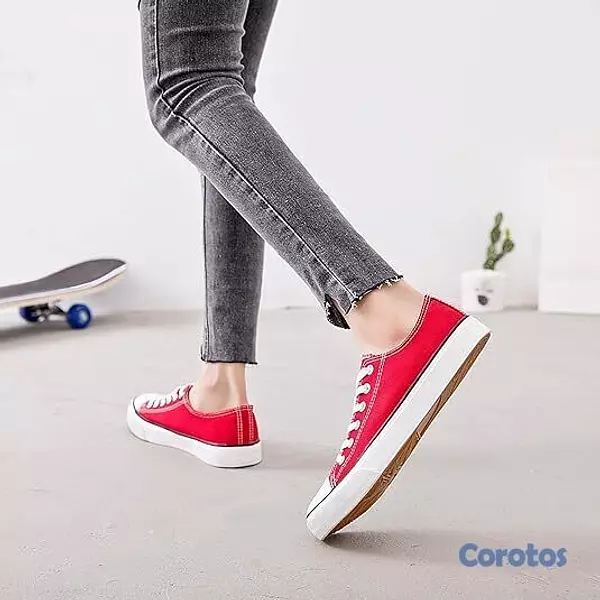 zapatos unisex - TENIS SIZE 7 HOMBRE ROJOS  2