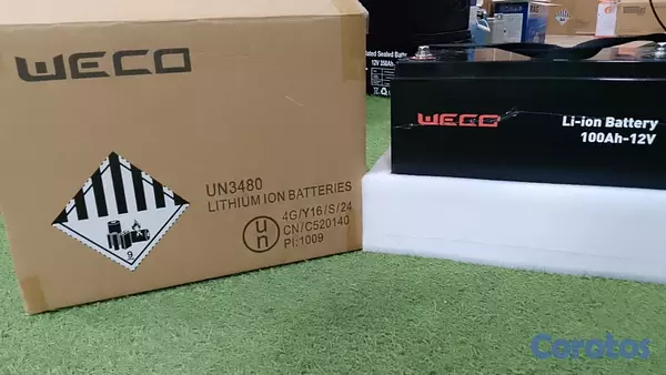 plantas e inversores - BATERIA LITIUM 100AH 12V - JACOBO SOLAR