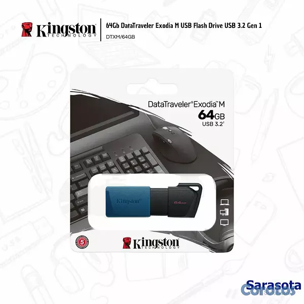 accesorios para electronica - Kingston Pendrive 64Gb DataTraveler Exodia M 2