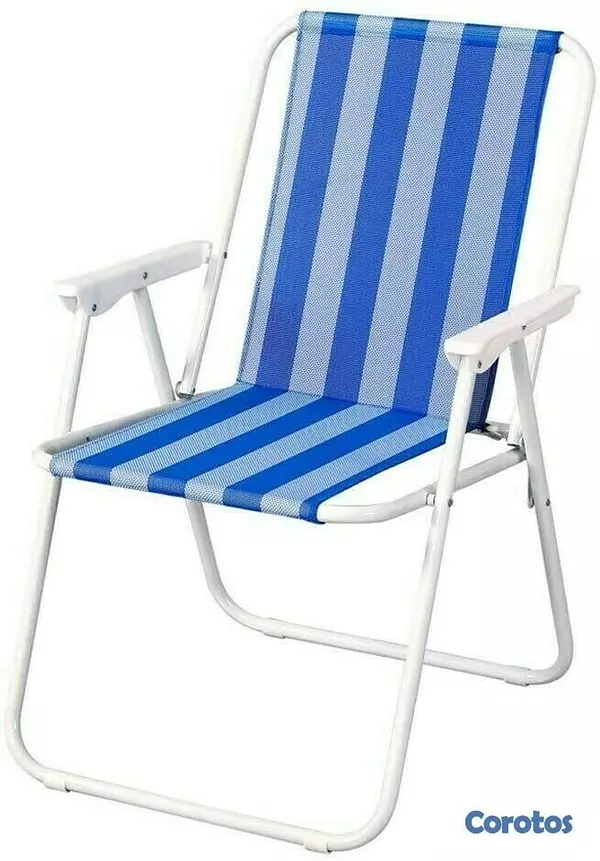 decoración y accesorios - Silla de Playa plegable en Aluminio diferentes modelos de tejido a rayas
 2