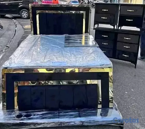 muebles y colchones - Juego de habitación tapizado completo con su colch 2