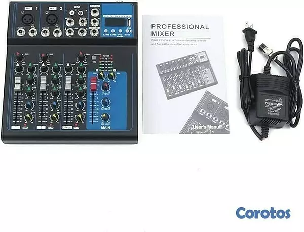 camaras y audio - MEZCLADOR DE SONIDO MIXER 4 CANALES SQ-04 3