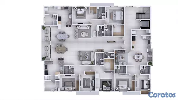 apartamentos - Apartamentos en Venta en El Millón Santo Domingo Proyecto Nuevo 2 y 3 Hab 18