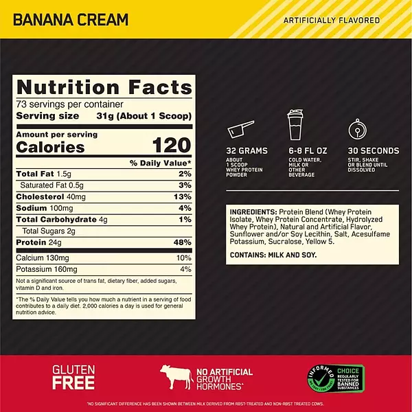 Salud y Equipamiento Médico - Proteina Whey Banana 5 Lb 2