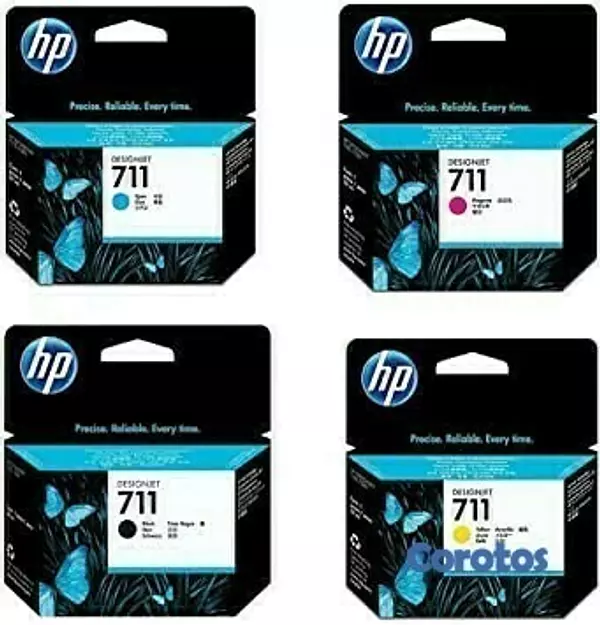 impresoras y scanners - CARTUCHO HP 711 TOTALMENTES ORIGINALES EN TODOS LOS COLORES,PARA  T120  T130 2