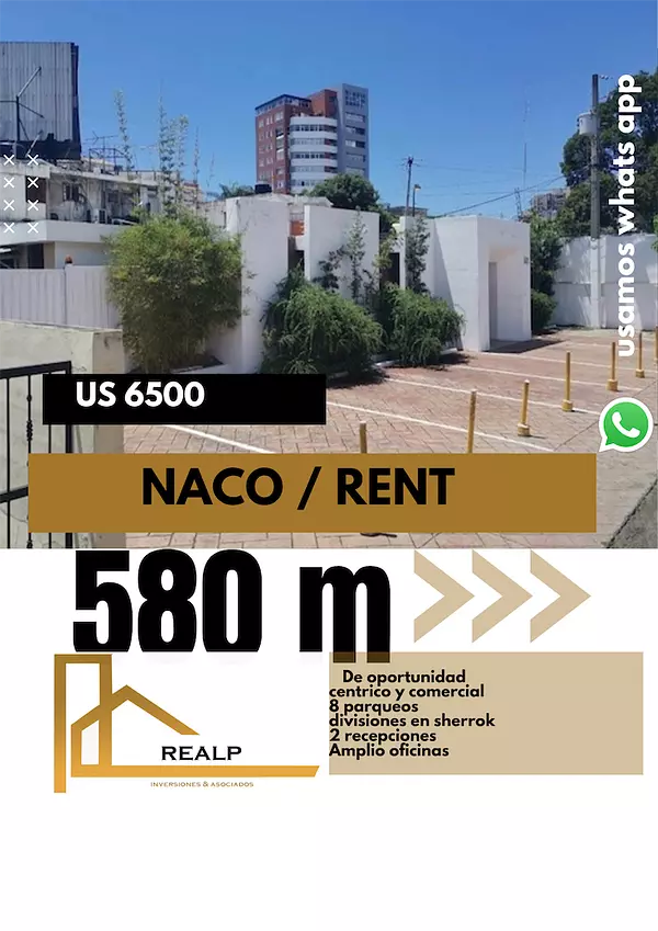 oficinas y locales comerciales - Local céntrico en Naco 580m 1
