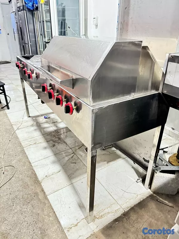 equipos profesionales - Multifuncional 2 hornillas - parrilla - plancha en oferta 3