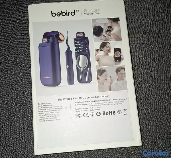salud y belleza - Limpiador de oidos con camara y luz led 2
