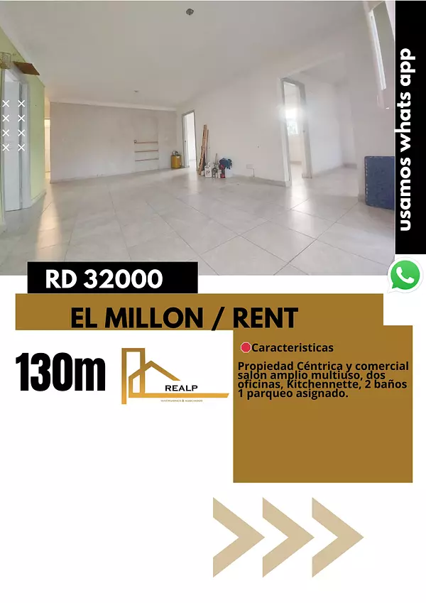 oficinas y locales comerciales - Local comercial en el millon 1