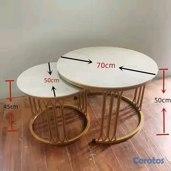muebles y colchones - 🚨🪑 MESA DE CENTRO DE CRISTAL – RD$3,300🚨 3
