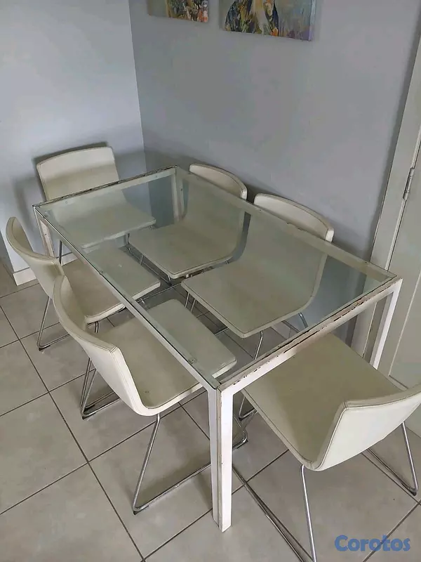 muebles y colchones - COMEDOR EN HIERRO CONTEMPORANEO  3