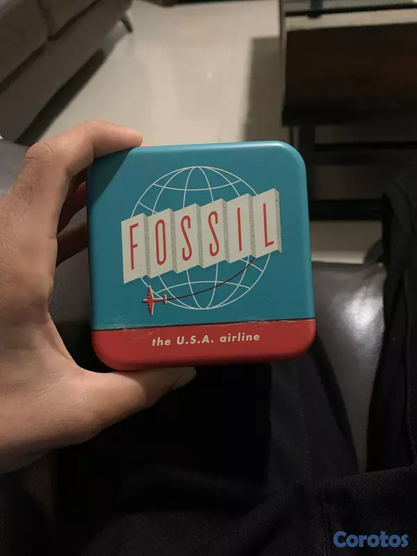 joyas, relojes y accesorios - Reloj Fossil Azul con cronógrafo Flynn, correa neg 3