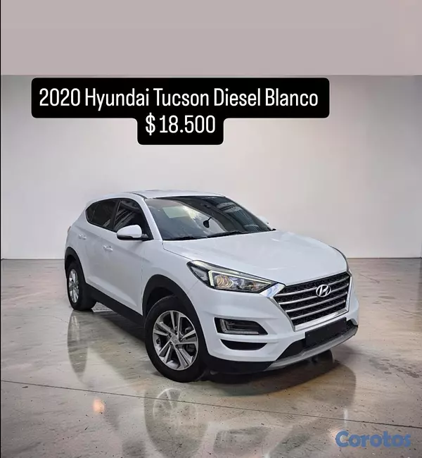 jeepetas y camionetas - HYUNDAI TUCSON 2020 BLANCO DIESEL 10
