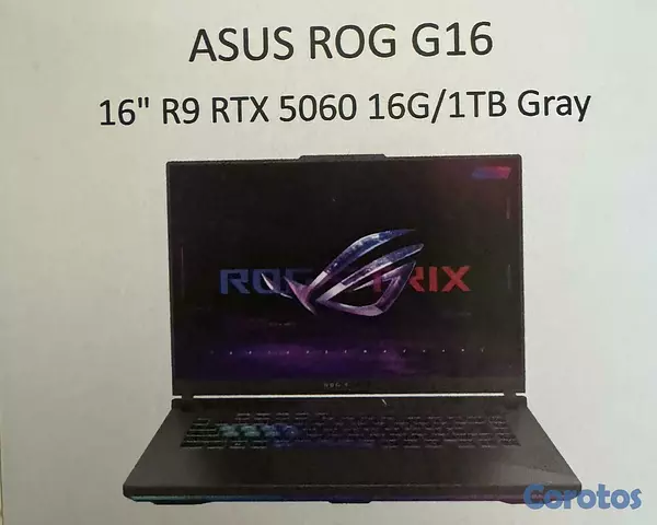 computadoras y laptops - LAPTOP ASUS ROG STRIX G16 1TB+16GB RTX5060 RYZEN 9 3
