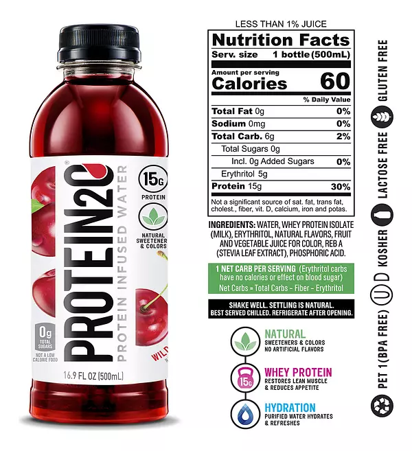 Salud y Equipamiento Médico - Protein2o 15 G De Agua Con Infusion De Proteina De Suero, Pa 3