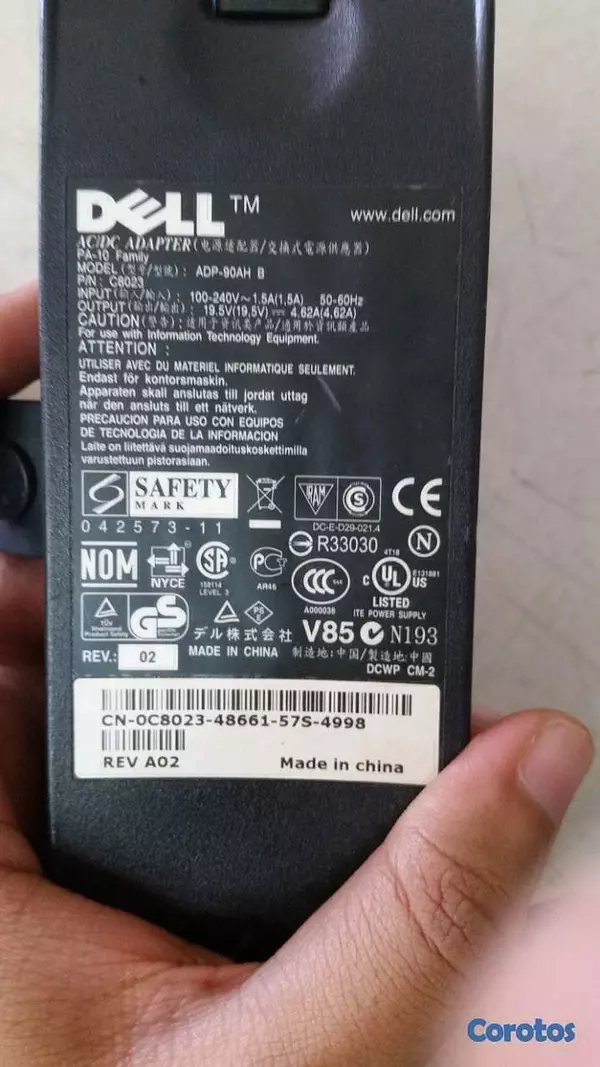 computadoras y laptops - cargador dell 4