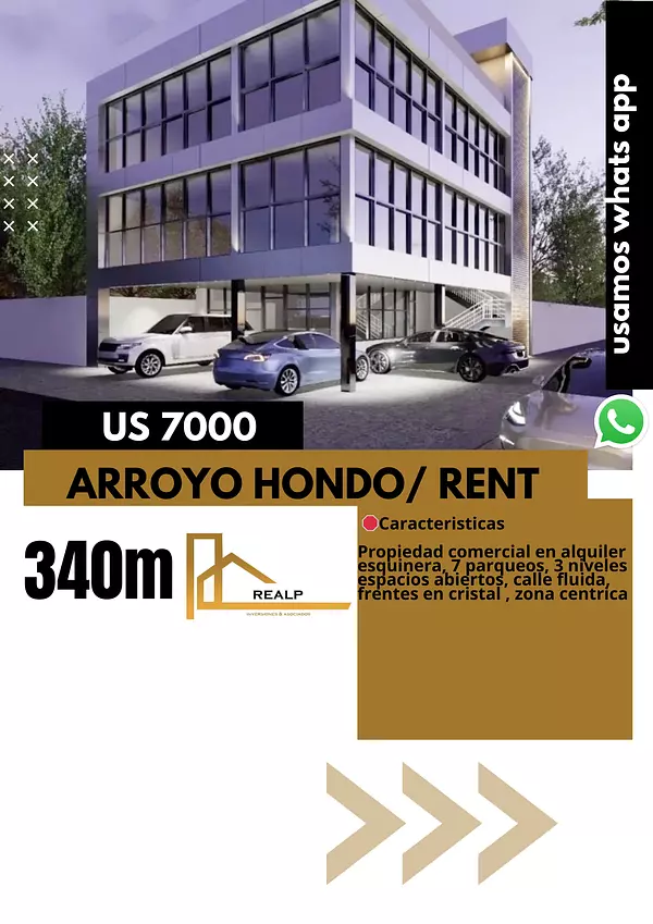oficinas y locales comerciales - Propiedad comercial en arroyo hondo viejo  1