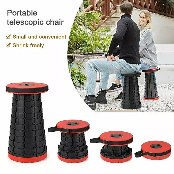 herramientas, jardines y exterior - Taburete silla plegable portatil retractil para adultos. 3
