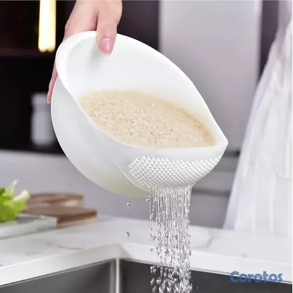 cocina - Lavador de arroz práctico (no se sale el arroz) 2