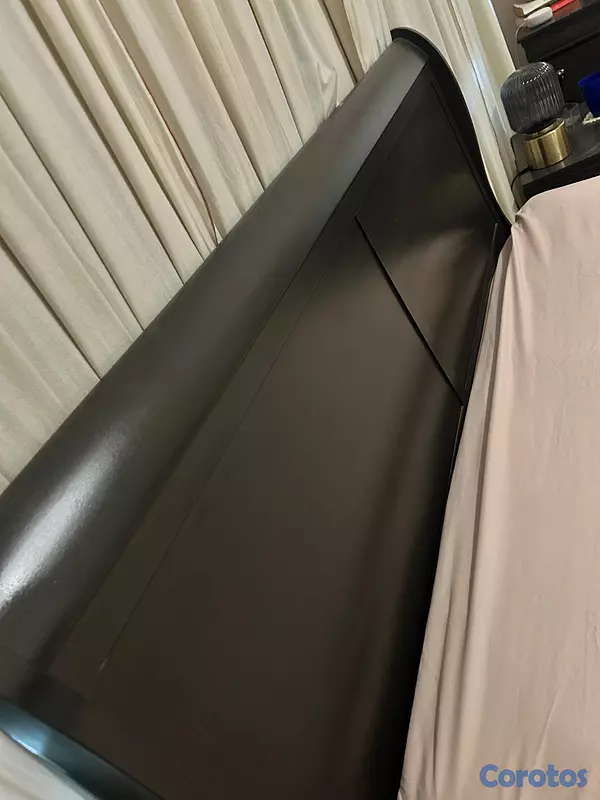muebles y colchones - VENDO ESPALDAR MADERA IMPORTADO CON COLCHON 2