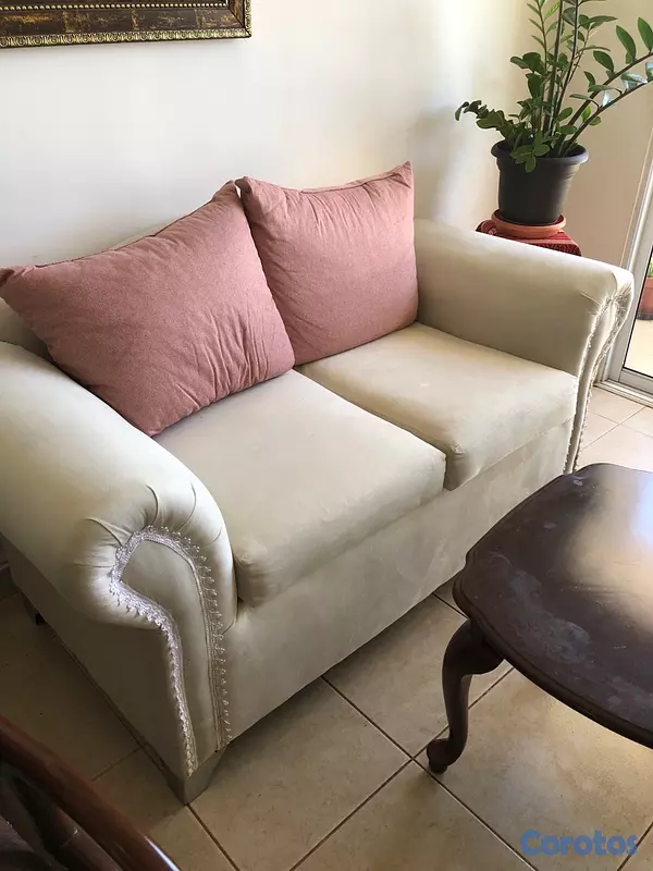 muebles y colchones - mueble con mesa en caoba en excelente condiciones  4
