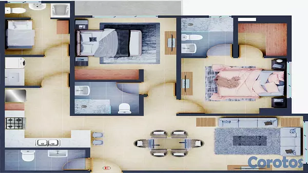 apartamentos - VENTA DE MODERNOS APTOS EN NACO, EN-02 8