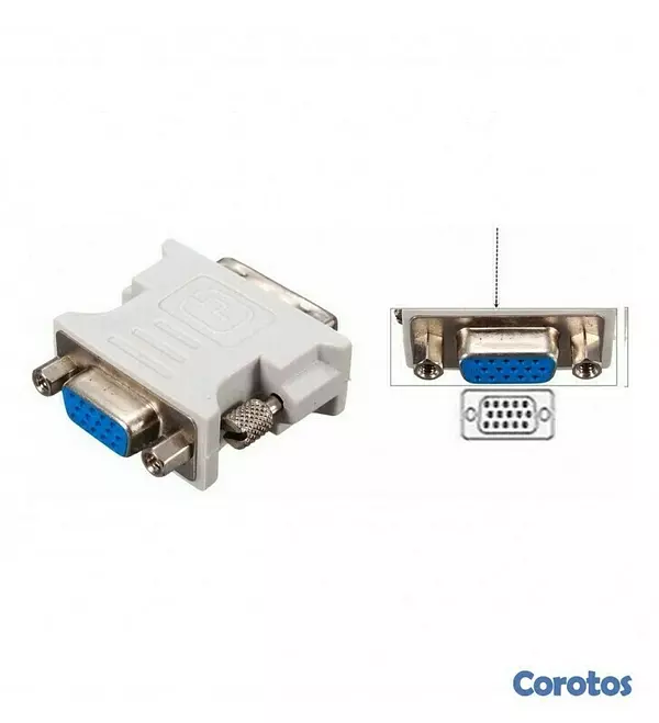 otros electronicos - Adaptador De Video DVI Macho A VGA Hembra 4