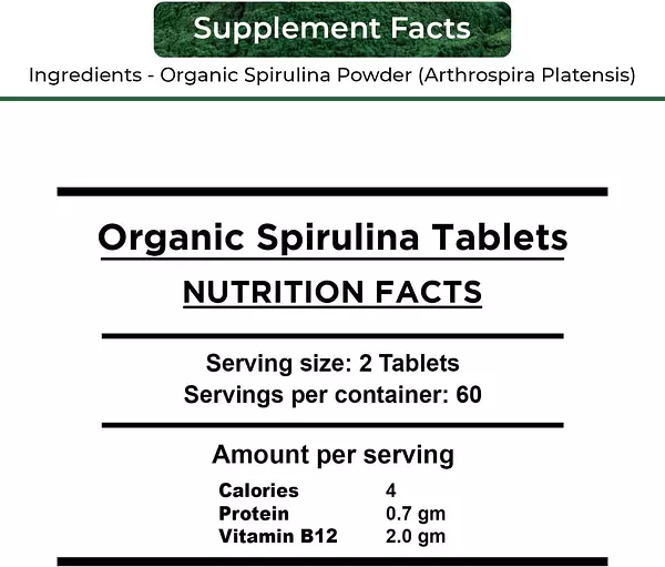 Salud y Equipamiento Médico - Espirulina 120 Tab Nutripro 2