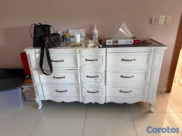 muebles y colchones - Juego de cama King en caoba  6