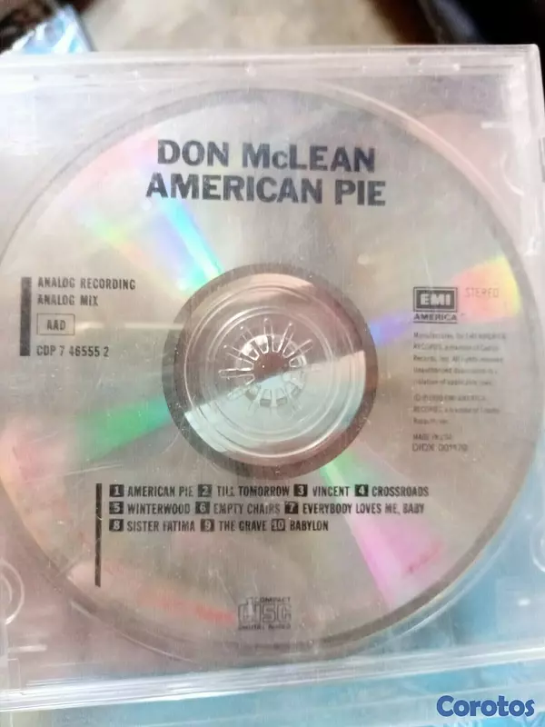 cds y vinilos - CD don McLean American pie