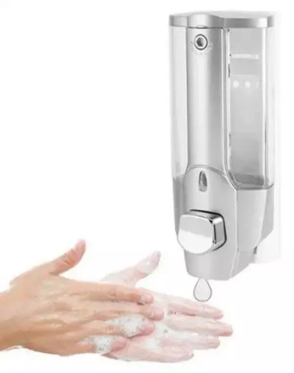 salud y belleza - Dispensador jabón 500ml manitas limpias manitos gel antibacterial  2