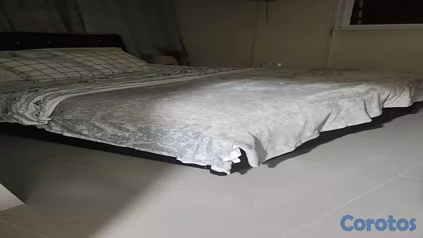 muebles y colchones - Vendo una cama usada en muy buen estado con colchones postopedicos. Tamaño Queen 1