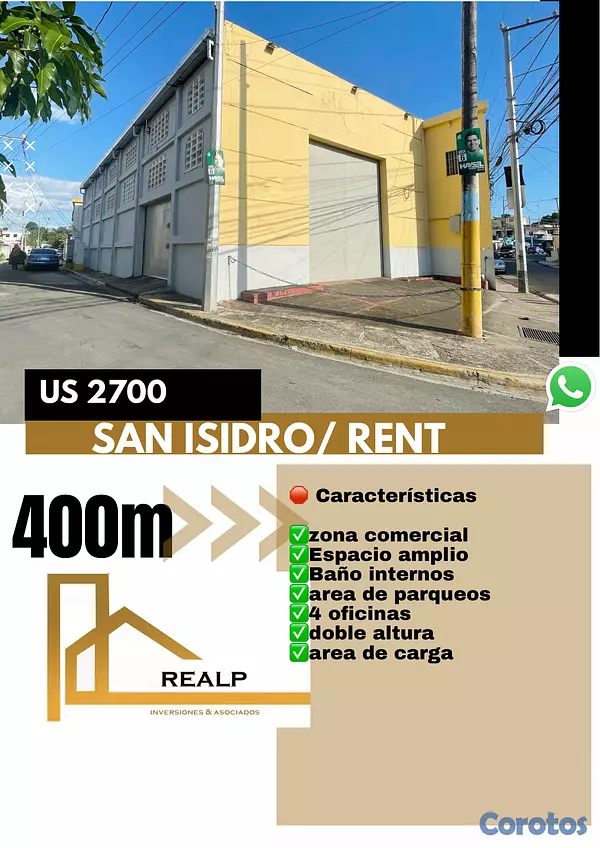 oficinas y locales comerciales - Alquiler nave en san Isidro 1