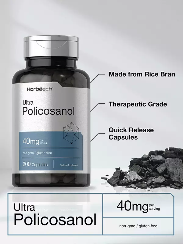 Salud y Equipamiento Médico - Policosanol 20 Mg 200 Cap Horbaach 3